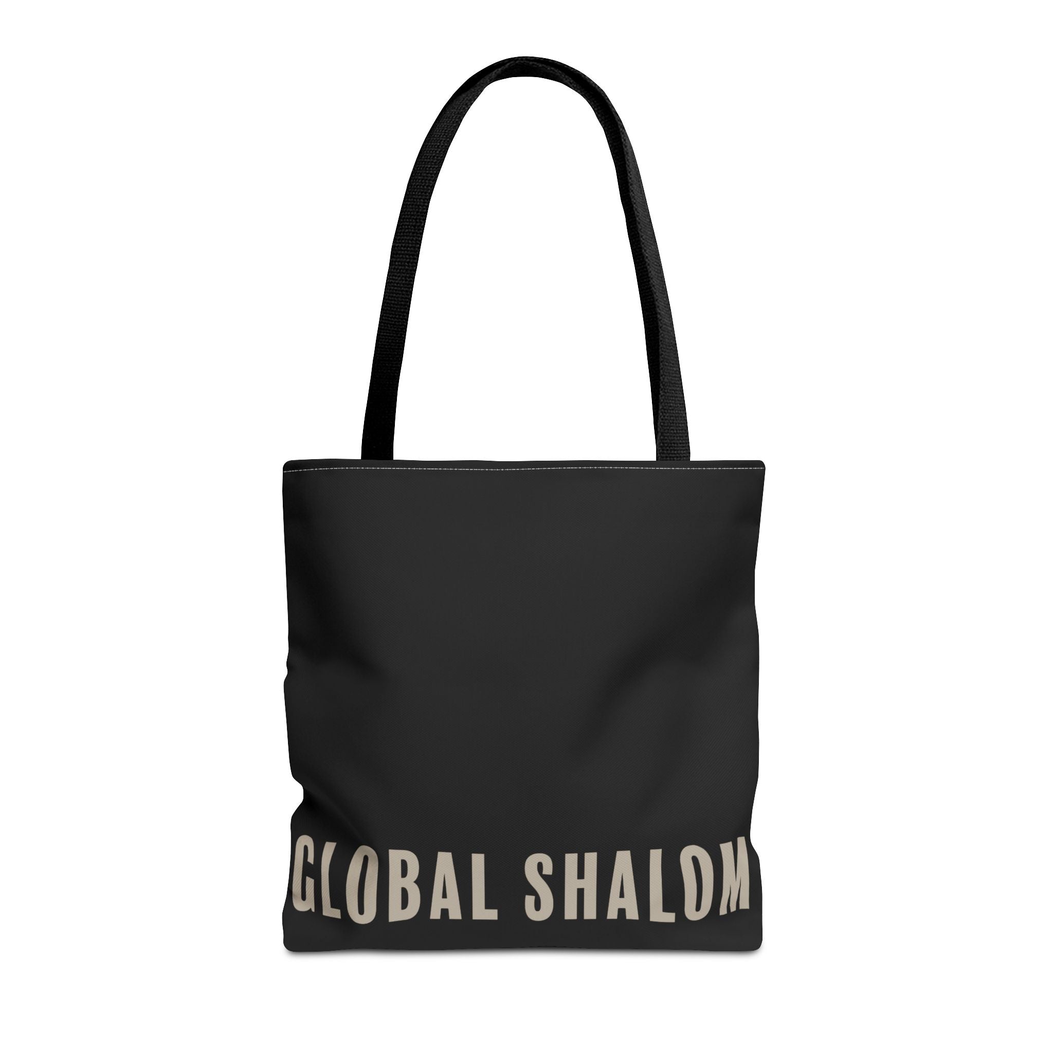 Global Shalom Tote Bag — Black Canvas Everyday Carry