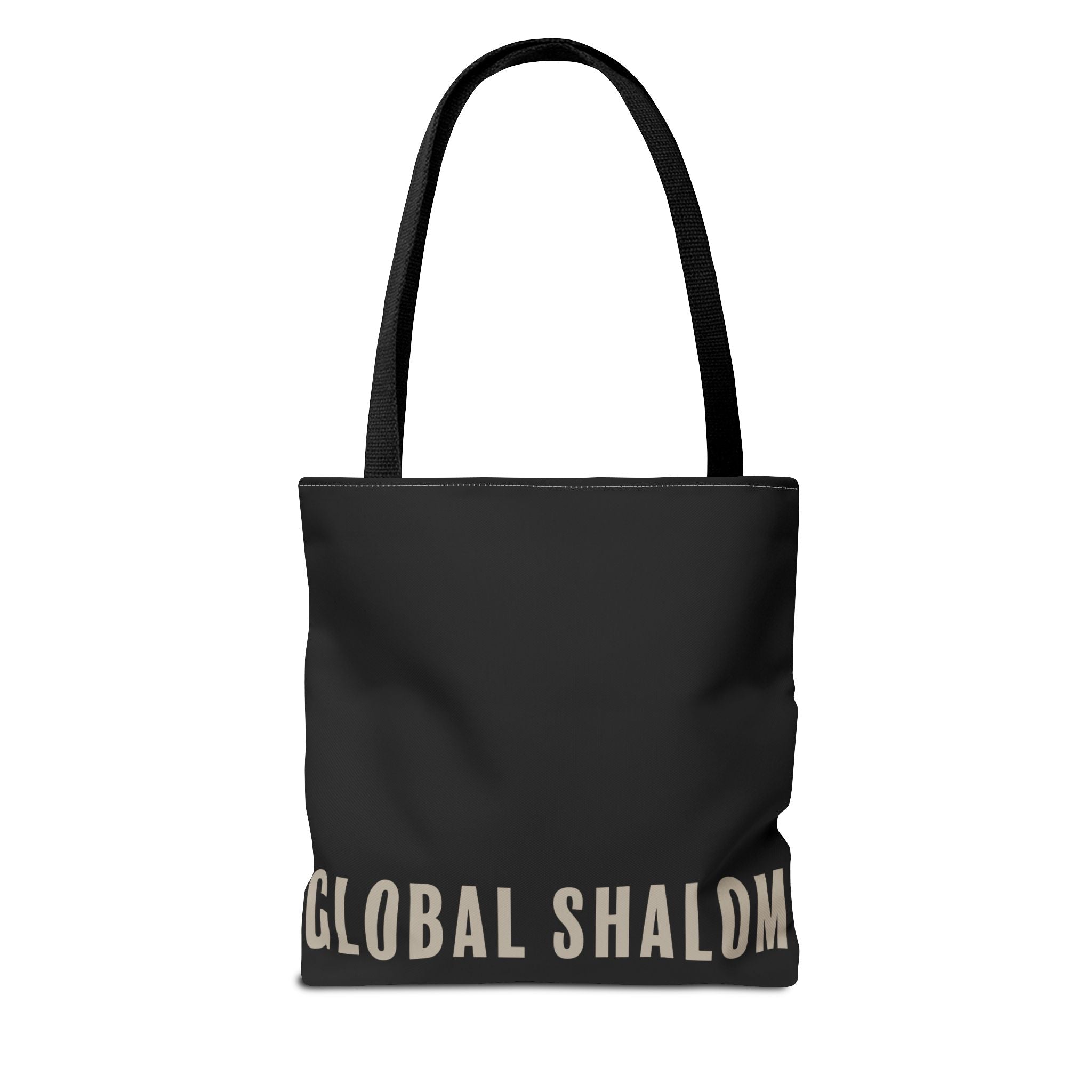 Global Shalom Tote Bag — Black Canvas Everyday Carry