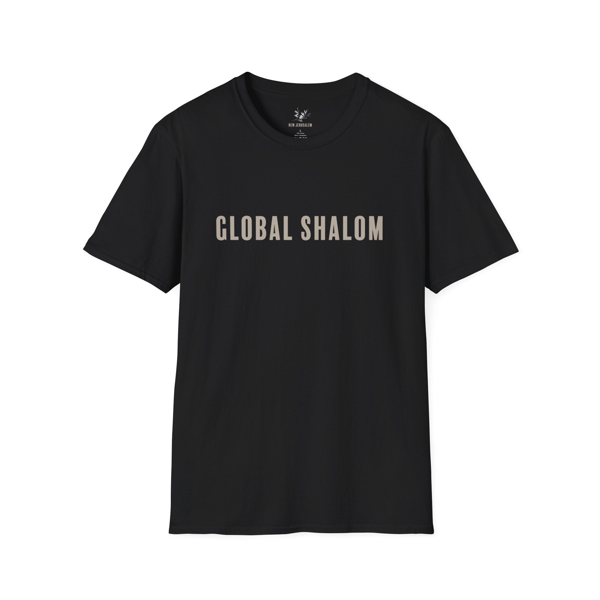 Global Shalom T-Shirt — Minimalist Peace Tee