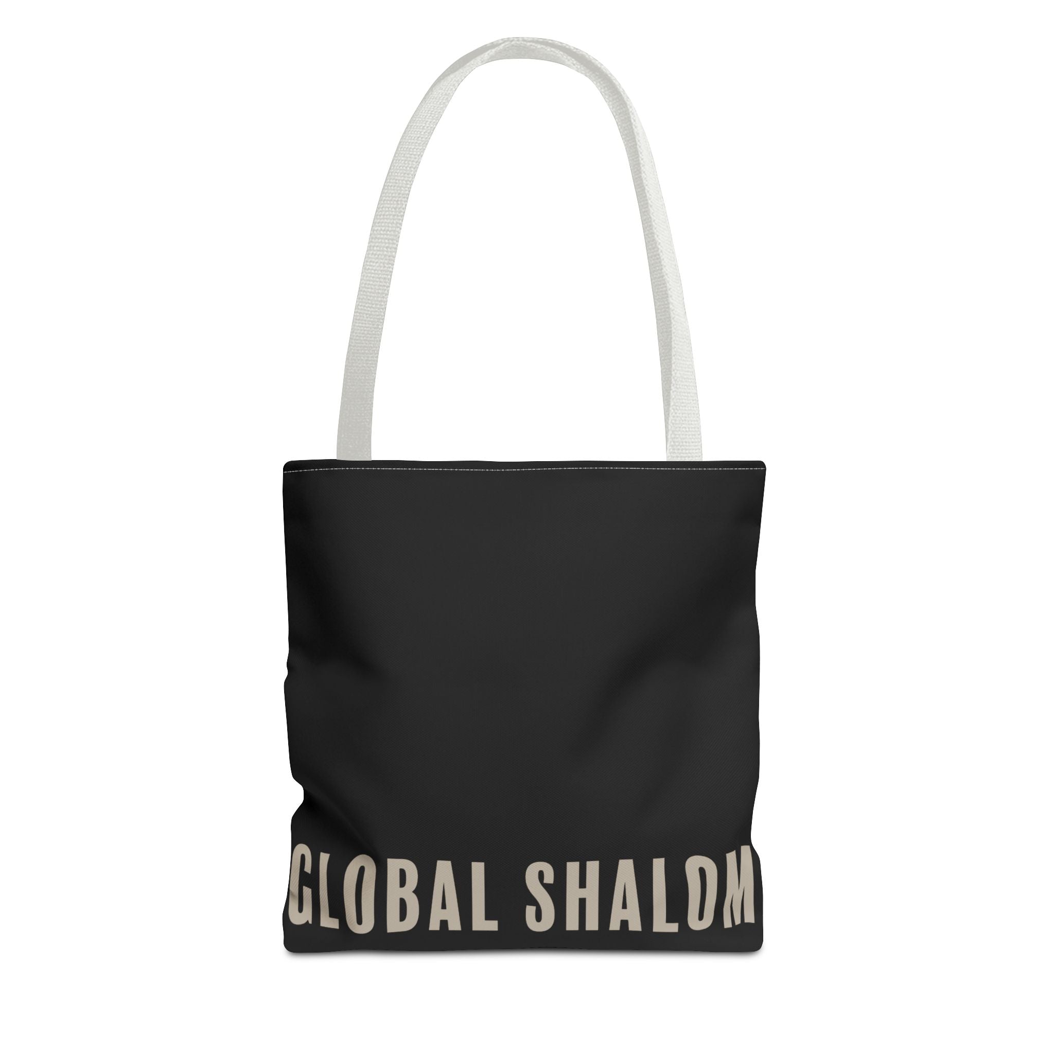 Global Shalom Tote Bag — Black Canvas Everyday Carry