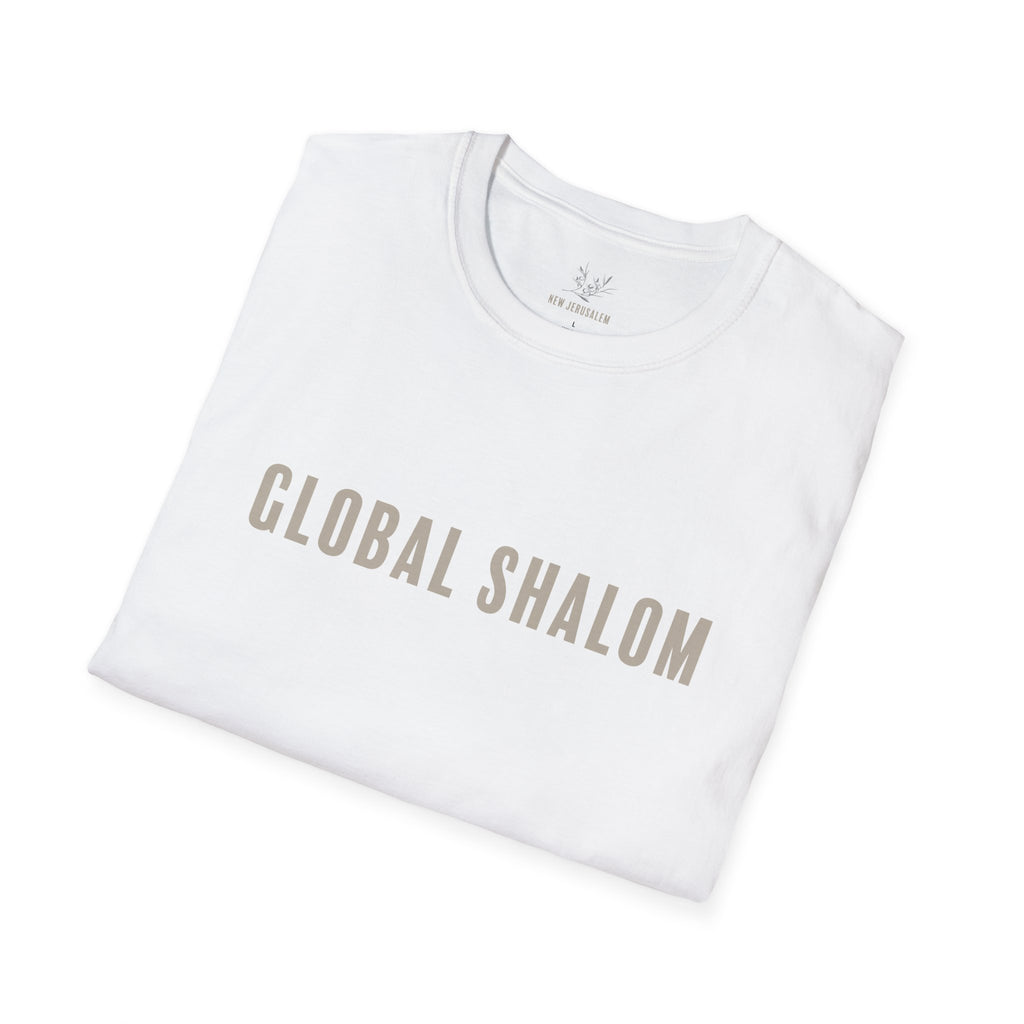 Global Shalom T-Shirt — Minimalist Peace Tee