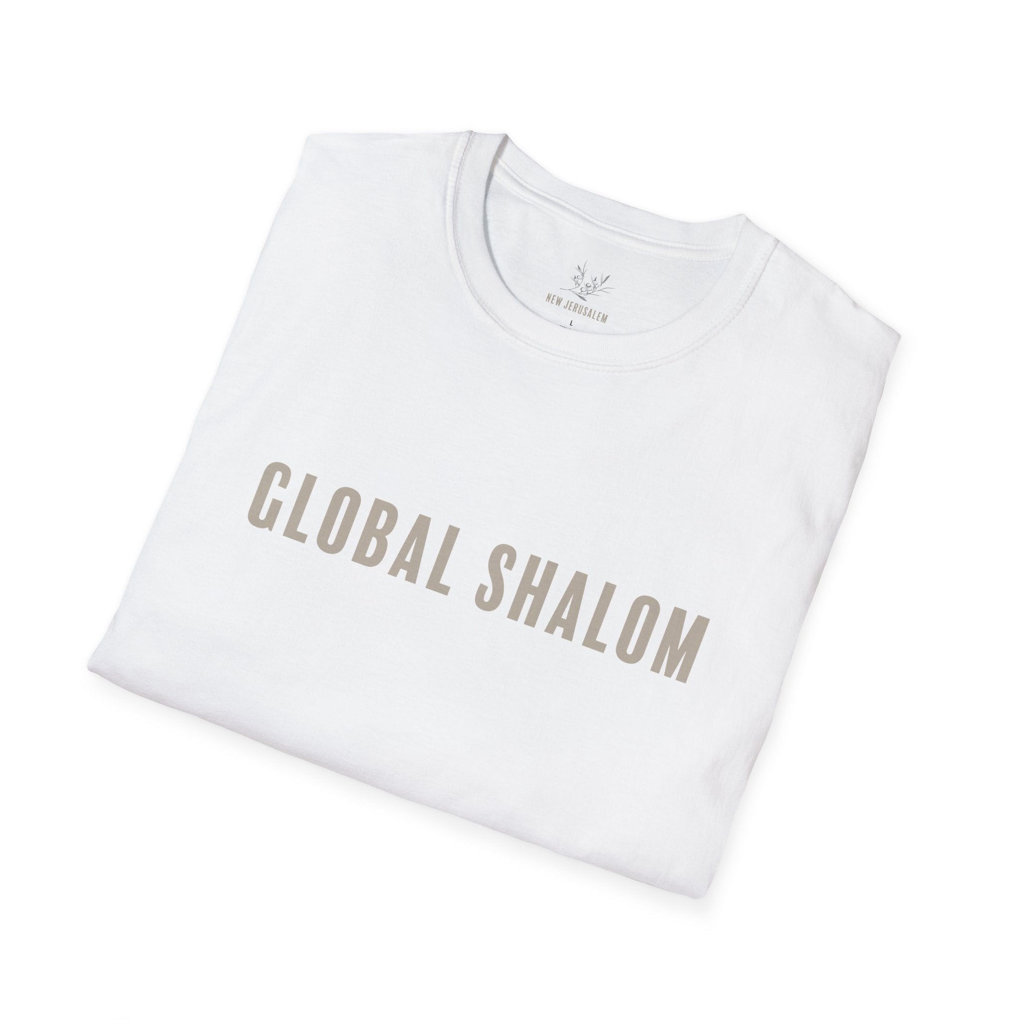 Global Shalom T-Shirt — Minimalist Peace Tee