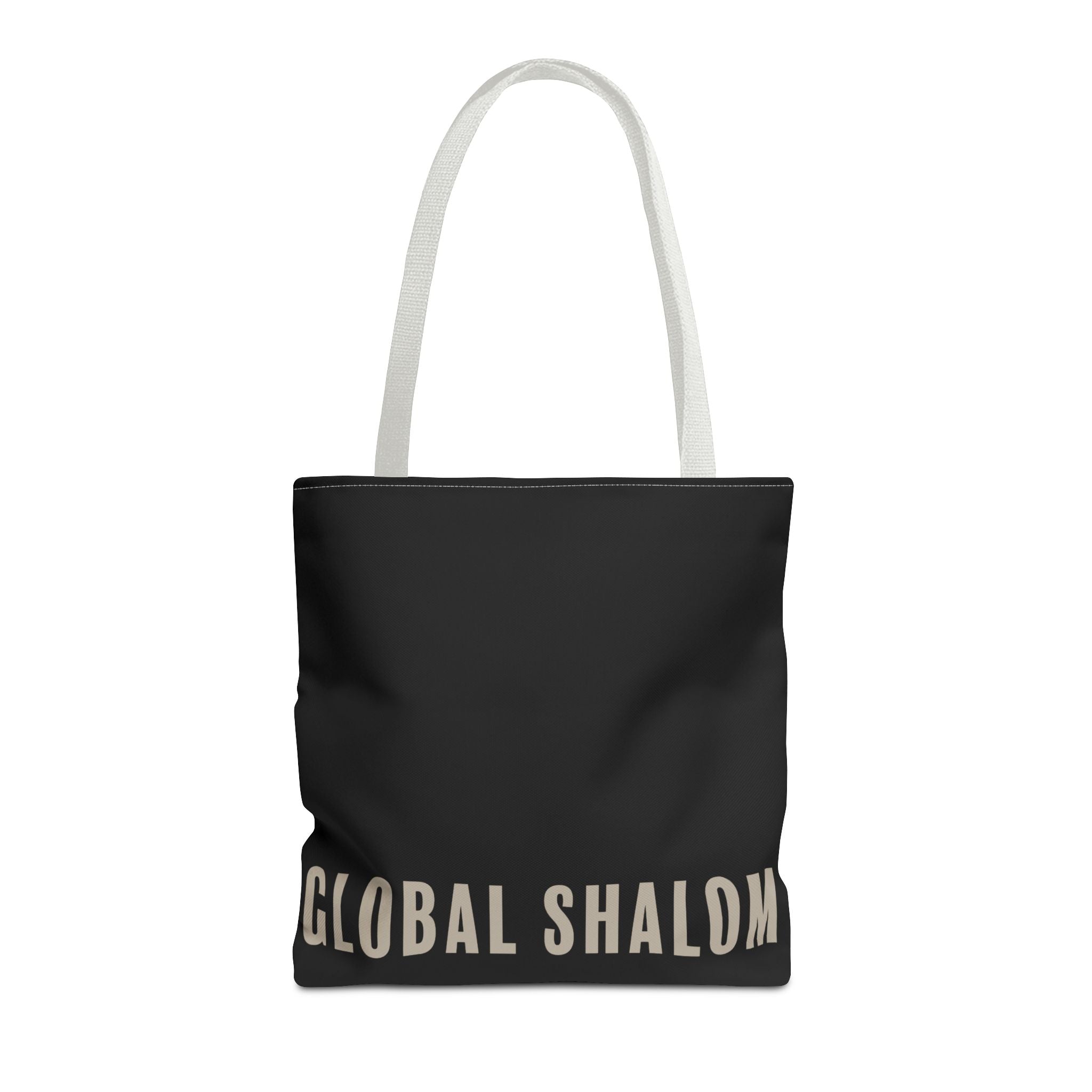 Global Shalom Tote Bag — Black Canvas Everyday Carry