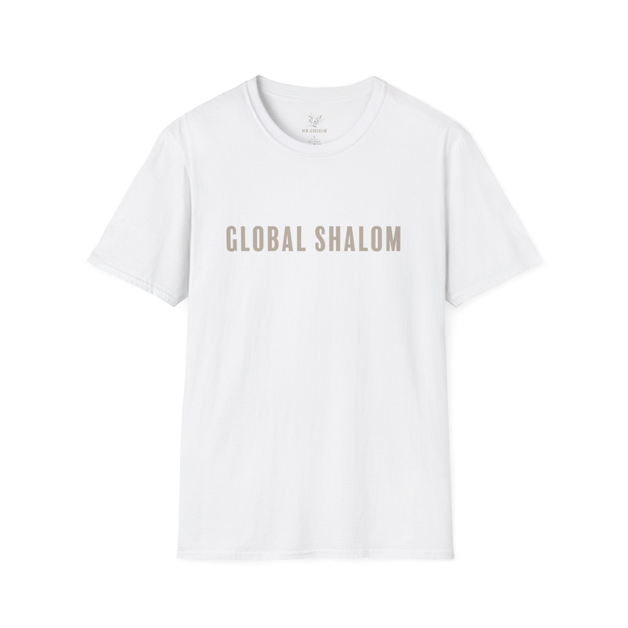 Global Shalom T-Shirt — Minimalist Peace Tee