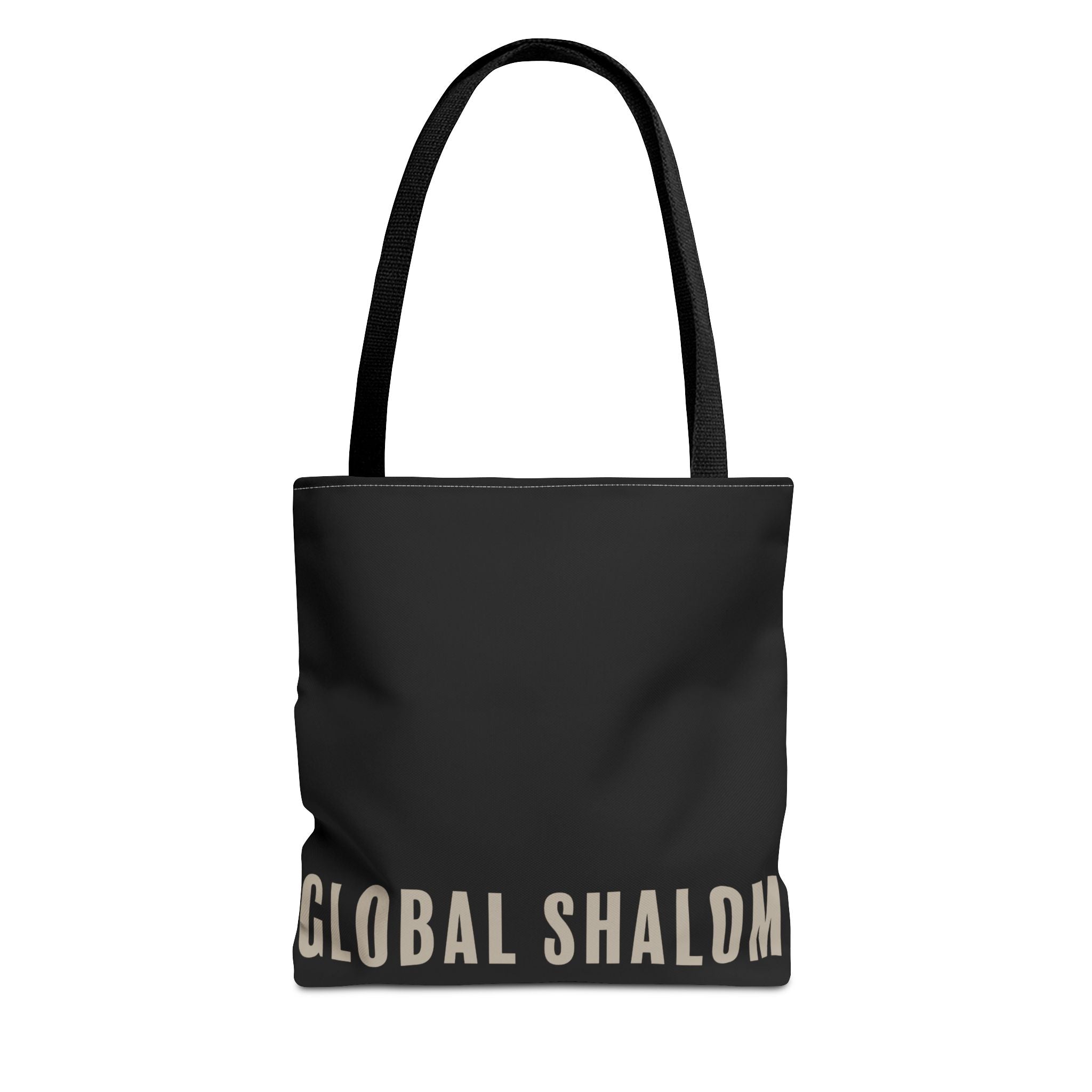 Global Shalom Tote Bag — Black Canvas Everyday Carry