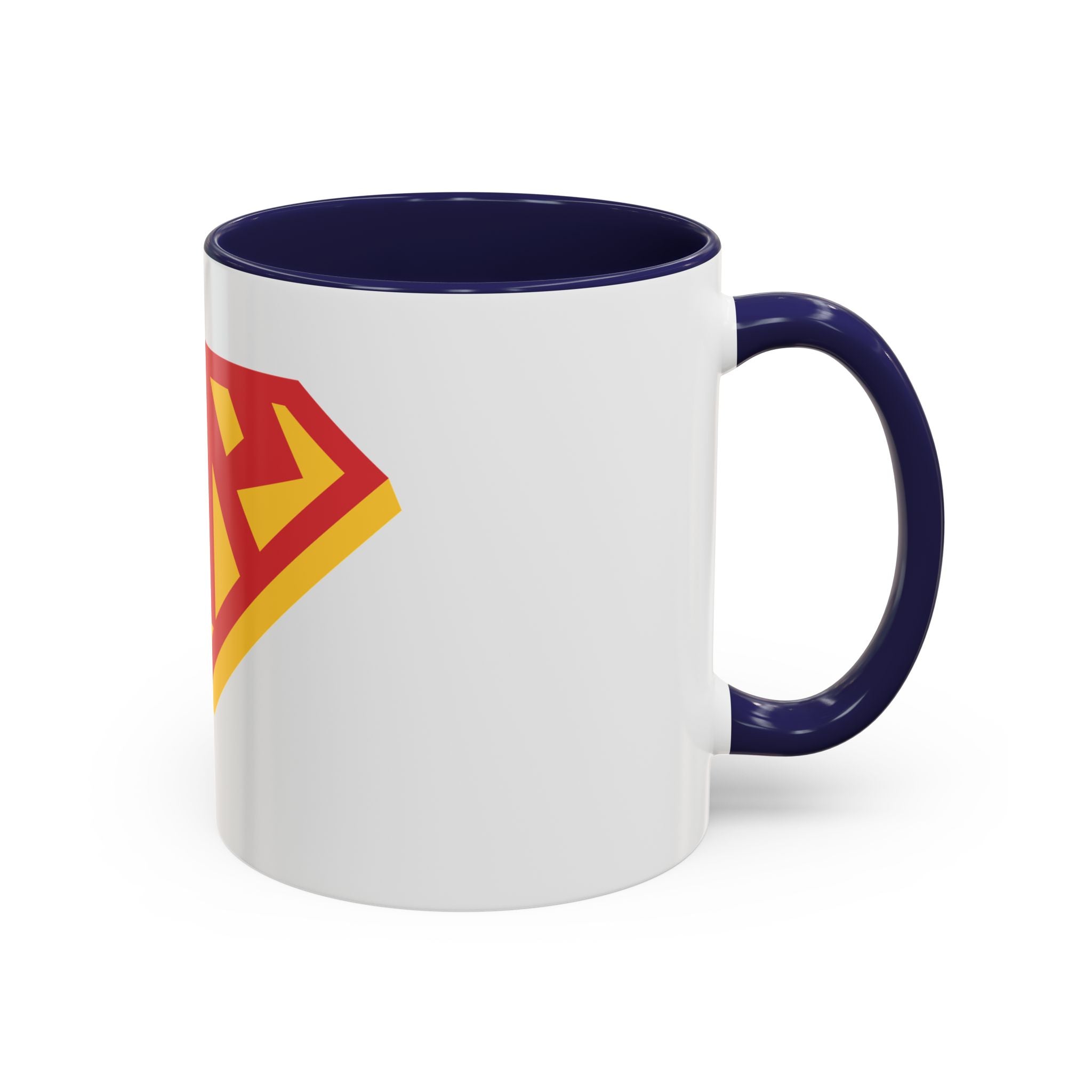 Supermom Shield Coffee Mug — Red & Yellow Accent Mother’s Day Gift